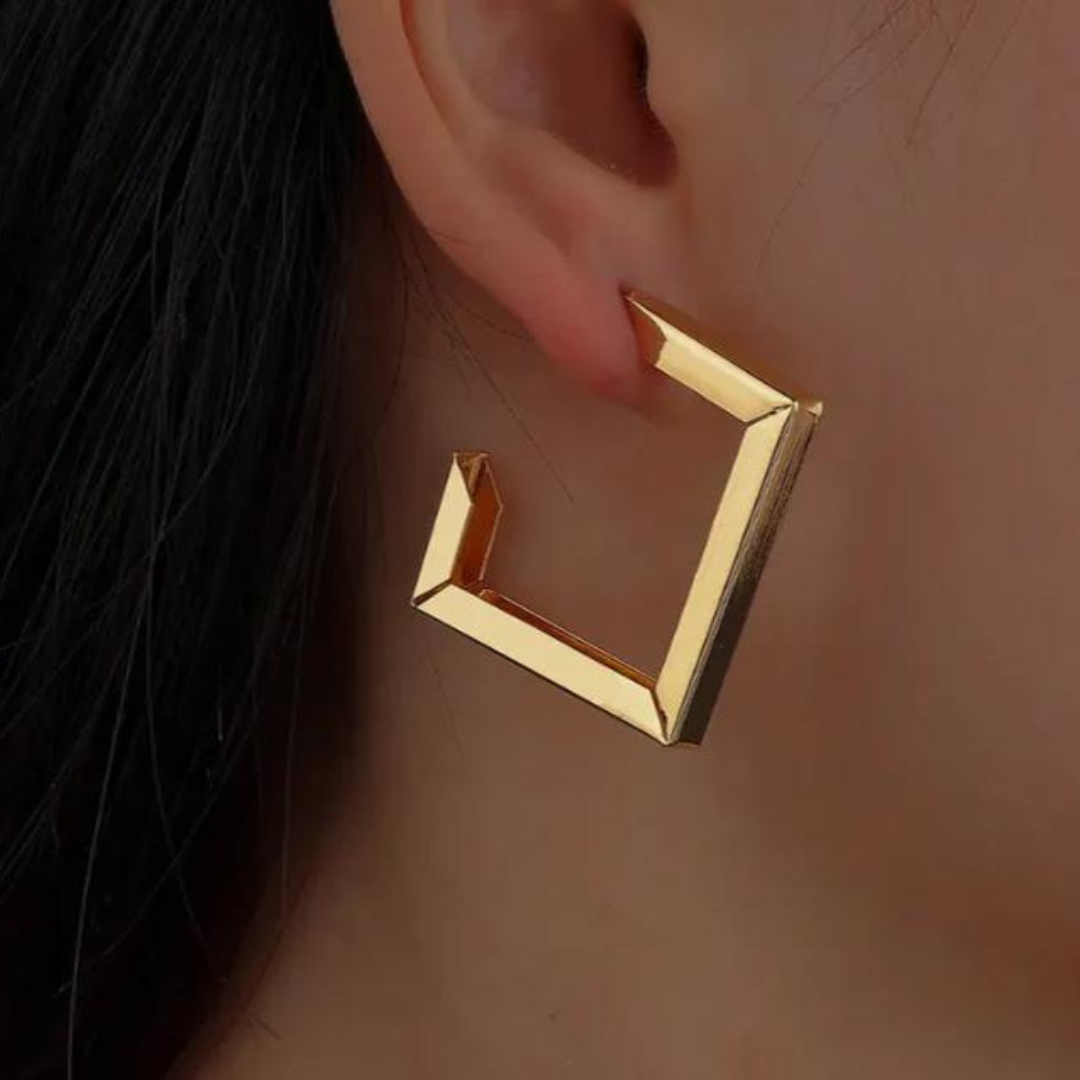 "Square Hoop" Earrings