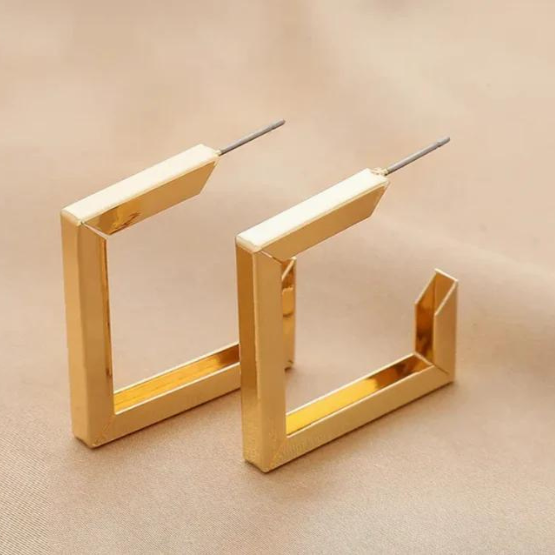 "Square Hoop" Earrings