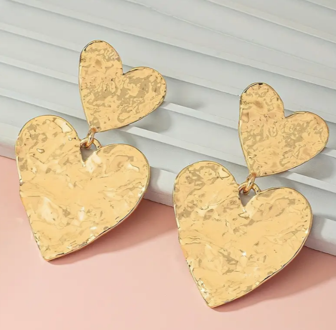 "Golden Heartbeat" Earrings