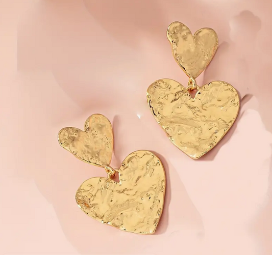"Golden Heartbeat" Earrings